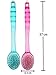 Bath Blossom Back Scrubber (2 Pack) - Shower Plastic Bath Brush Double Sided - Massage Cellulite - Suitable For Men And Women
