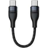 Coofbe Super Şarj 5A 66W Type-C Şarj Kablosu Kısa Type-C Powerbank Şarj Kablosu &Ouml;rg&uuml; Kopmaz Kablo