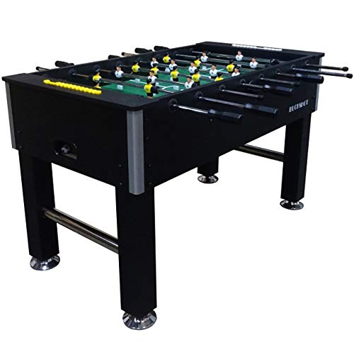 Buckshot Futbolín Negro Woodcounters Mesa De Futbol Incluyendo 2 Bolas - MDF Kabinett - Robusto 60kg - 141 x 77 x 89 cm