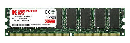 Komputerbay - Memoria para PC, 1GB, DDR, DIMM (184 PIN), 266Mhz, PC2100