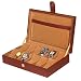 Leather World Brown Watch Box Case for 12 Watches (Guaranteed High Quality PU Leather) RS.1449.00