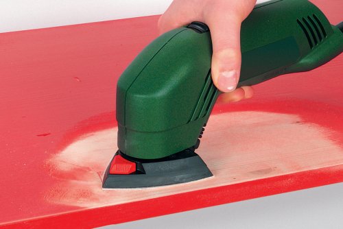 Wolfcraft 1163100 25 Haft-Schleifblätter für Farbe und Lack, Korn 120, gelocht 95 - 2