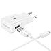Produktbild FINOO ® | Original Samsung USB/MicroUSB Datenkabel mit 2000 mAh Schnellladegerät 2.0 weiß für Galaxy S3/S4/S5/S6/S7/S7 edge/Note 2/3 Netzteil Ladegerät Ladekabel Datenkabel AC Netz Steckdosen-Adapter Kabel Handy