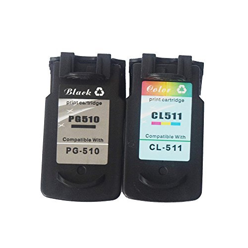Druckerkartuschen ersetzen Canon PG-510 / CL-511, Schwarz / farbig