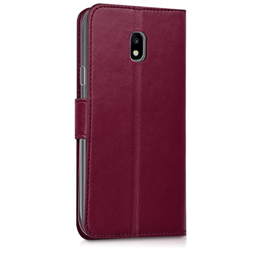 kwmobile HÃ¼lle fÃ¼r Samsung Galaxy J3 (2017) DUOS - Wallet Case Handy SchutzhÃ¼lle Kunstleder - Handycover KlapphÃ¼lle mit Kartenfach und StÃ¤nder Bordeaux