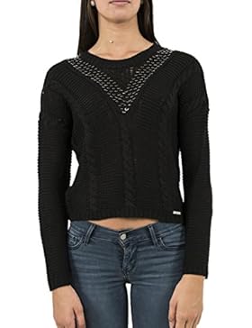 Guess Ls Rn Bella, T-Shirt Donna