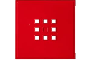 Dekaform Designer Regaltür als Fach-Einsatz, Regalsysteme mit Mass ca. 33,6cm x 33,6cm, Tür selber einbauen mit Anleitung für Ikea Regal Expedit Kallax Nornäs - XXXL Lutz - (Ferrari-Rot)