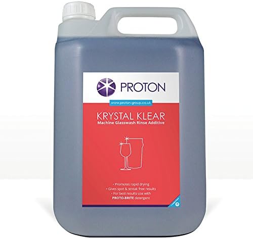 PROTON CABINET GLASS WASH DETERGENT 1X5LTR PLUS 5LTR RINSEAID