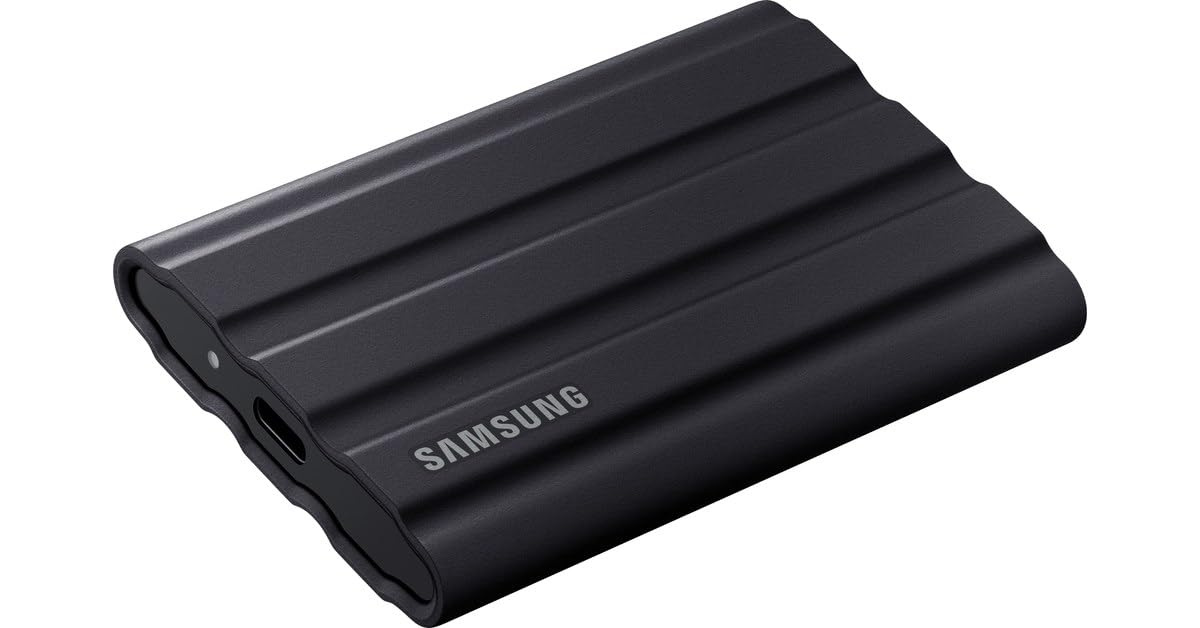 SAMSUNG T7 Shield SSD portátil 1TB, USB 3.2 Gen.2 SSD Externo Negro (MU-PE1T0S/EU)