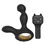 GOLIATE NyX Pro2 Vibrator Remote Controlled Massager for Men - Vibrator Sex Toy Male Prostate Stimulator, P-Point, Anal Pleasure, Perineal: 10 Modes, Silicone, Waterproof, Refillable