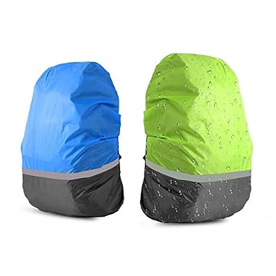Matogle Housse de Saq à Dos Imperméable 2 Pcs Proctection Anti Pluie Anti-Poussière Couverture Camping Randonée avec Sangle Réfléchissant pour Quotidien Activités Extérieur Homme Femme Taile M L