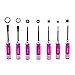 Price comparison product image Chassis repair screwdriver - TOOGOO(R)Popular 7PCS Hex RC helicopter plane Car screw driver tool kit Pink UK STOCK
