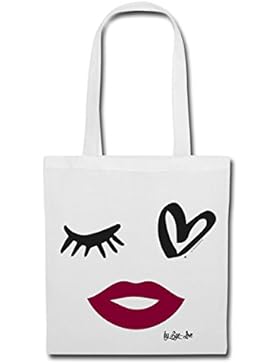 Eye Love Abstraktes Gesicht Stoffbeutel von Spreadshirt®