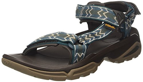 Teva Fi 4 M's, Zapatillas de Senderismo para Hombre, Verde (Cross Terra Deepteal), 49.5 EU