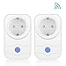 Produktbild WIFI Smart Steckdose (Funktioniert mit Amazon Alexa [Echo, Echo Dot] und Google Home), Konesky intelligente WLAN Steckdose mit App Steuerung für IOS und Android (2P)