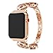 Price comparison product image For Apple Watch Band ,Diadia Bling Crystal Rhinestone Diamonds Loop Watch Strap Replacement Faux Diamond Bracelet Wristband with Butterfly Buckle Clasps for iWatch Series 1/2/3,38mm/42MM (38MM, Rose Gold)
