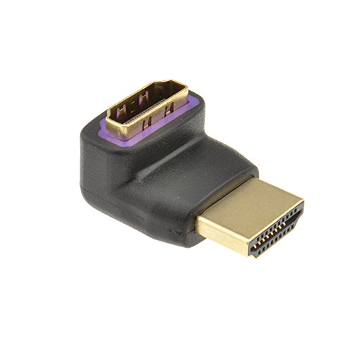 Schlanke Linie HDMI Männlich Zum Weiblich Rechts abgewinkelt Adapter 270 Grad