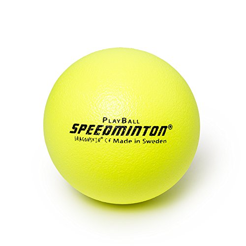 Speedminton Playball, 12 cm - Pelota de gomaespuma, Unisex, Playball, 12cm, Amarillo Fluorescente, 12 cm