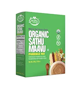 Early Foods Organic Sattu Maavu Multi-Grain Millets and Cereals Porridge Mix, 200 g