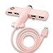Produktbild TOOGOO Neuheit Air Force One Flugzeug Form 4 Ports USB 2.0 Hub Datentransfer-Erweiterung USB Port Hub Expander - Rosa