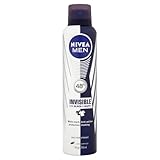 Nivea Men Invisible for Black and White 48 Hours Anti-Perspirant Deodorant Spray, 250 ml - Pack of 6