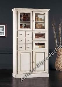 Möbel Buffet, Buffetschrank, Küchenbuffet, cm 107 x 45, h 203 - Holz