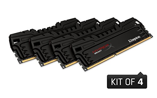 HyperX Beast - Memoria RAM de 32 GB (XMP DDR3-2133 MHz Non-ECC CL11 DIMM, Kit 4 x 8 GB), Color Negro