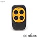 Price comparison product image YaphetS Remote Control 280-870Mhz Universal Remote Control Rolling Code Garage Door Remote Control Switch 4 Buttons Wireless Industrial Remote Control for Gates (Yellow)