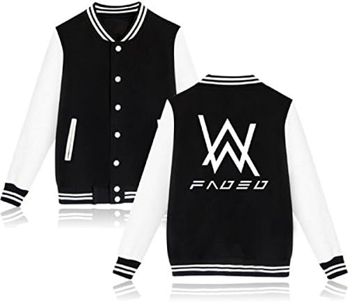 Abbigliamento Cosplay Uomo Sweatshirt Long Sleeve For Men and Women DJ Music Black and White Colour Cosplay (Size S)