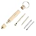 Produktbild Gold 4 in1 Multifunktionswerkzeug-Set Kreuz Schraubendreher Zahnstocher Ohr Pick Pin Schlüsselanhänger Kupfer Ohr Pflege