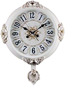 WishStern Modern White Living Room Wall Clock Pendulum Clock Creative Fashion Personality (2)