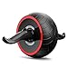 Produktbild Selbst-einziehbar Bauchtrainer Kern Bauch Übungen Training Roller Rad mit einem Knie-Auflage, Bauch Rad für Bauchpressen, Bauch-Rad für perfekte Six Pack