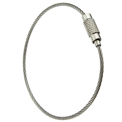 TOOGOO(R) 10pcs Stainless Steel Screw Locking Wire Keychain Cable Key Rings Outdoor Accessory reviews TOOGOO(R) 10pcs Stainless Steel Screw Locking Wire Keychain Cable Key Rings Outdoor Accessory