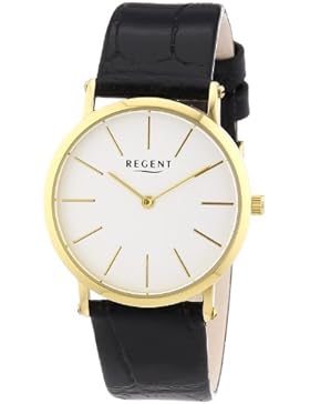 Regent Damen-Armbanduhr XS Analog Quarz Leder 12100553