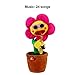 Produktbild LoveOlvidoD Singen tanzen Blume Puppe Sonnenblume Plüschtiere mit Saxophon weich gefüllte lustige elektrische Spielzeug für Kinder