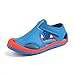 Produktbild Stillshine Klettverschluss Kinder Baby Atmungsaktive Sandalen Outdoor Sports Schuh Sommer Strand Sneakers Jungen Mädchen Weiche Sandalen Closed Toe Sandale (Blau, 36)