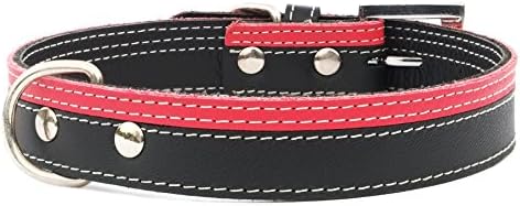 Doggy Things Stripe Collar, 30 cm, Black/Red