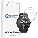 [4 Stück] Newzerol für Smartwatch Mobvoi Ticwatch Sport S / Ticwatch E (35mm) 2,5 d Arc Edges 9 Härte hohe Auflösung, Sicherheitsglas Bildschirmschutz Kratzfeste blasenfreie Schutzfolie–Durchsichtig