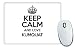 Produktbild Schwarz Keep Calm und Love Kumquat Mauspad TXT 2594