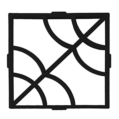 Preisvergleich Produktbild OUNONA Betonform Kunststoff Pflasterung Schalungsform DIY Trittsteinplatte Bodenplatten Gartenplatten Rechteck Muster