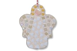 Crafty You Crafty Me - Christmas Decoration Mosaic Craft Kit (Angel), Made in UK