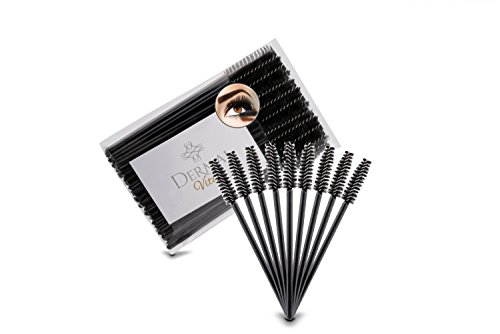 Dermal Vital ° 200 Unidades pestañas ° Artificial wimpern ° cepillo de cejas pestañas garantía ° Cuidado de cejas ° desechables ° Color: Negro