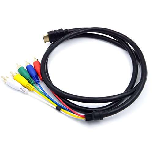 Bescita HDMI zu 5 RCA Male Audio-Video-Komponente konvertieren Kabel für HDTV Fernsehkasten 1080P DVD - 6