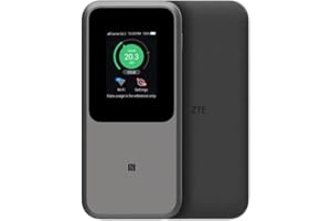 ‎ZTE ZTE MU5120 – der leistungsstärkste tragbare 5G-WLAN-Hotspot, riesiger 10000-mAh-Akku, 18 W Reverse Charge, NFC, 2,4-Zoll-Touchscreen, verbindet 64 Geräte – SIM-Slot entsperrt