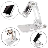 Support Tablette, Support Téléphone, ZOORE Multi-angles Réglable Compatible - avec Smartphone, Nintendo Switch, Regarder le support de charge, Autres Tablettes, multi-fonction Aluminium - Argent