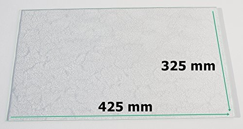 Khlschrank Einlegeboden / Glasplatte / Gemsefach  Strukturglas 4 mm dick  425 mm x 325 mm - Direkt vom Glasereifachbetrieb!!!