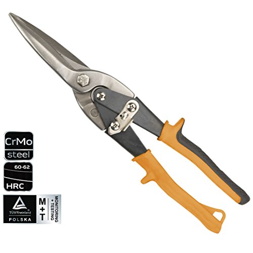 Profi Blechschere Gerade 290 mm Extra Lang TÜV CrMO Figurenschere Metallschere