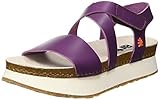 comprar zapatos art mujer Tipo de tacón: Plano Art 0587 Becerro Violet/Mykonos, Sandalias con Punta Abierta para Mujer, Morado, 40 EU