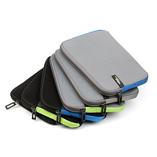 GIZGA 9-9.7 Zoll Laptop Hülle Tasche für iPad 1 / 2 / 3 / 4, iPad Air /Air 2, iPad Pro 9.7″, Samsung Galaxy Tab E 9.6, Tab S2 9.7, aus hochwertigem robustem Neopren schwarz - 6
