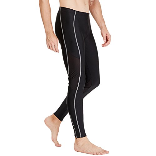 4Ucycling Herren Lange Fahrradhose 3D Sitzpolster Radhose Kompressionshose Radler Hose Fahrrad Tights Leggings - 3